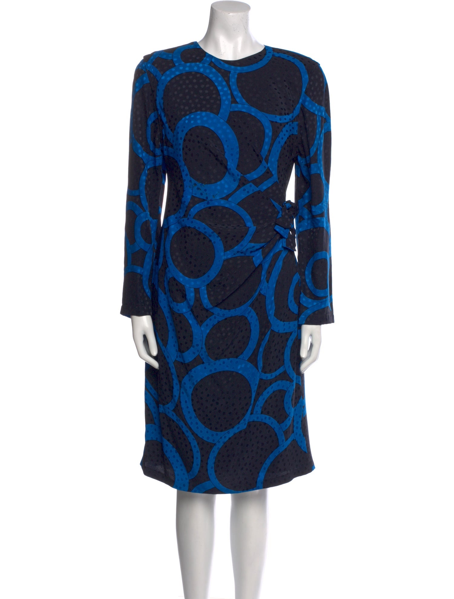 Louis Feraud Silk Knee-Length Dress