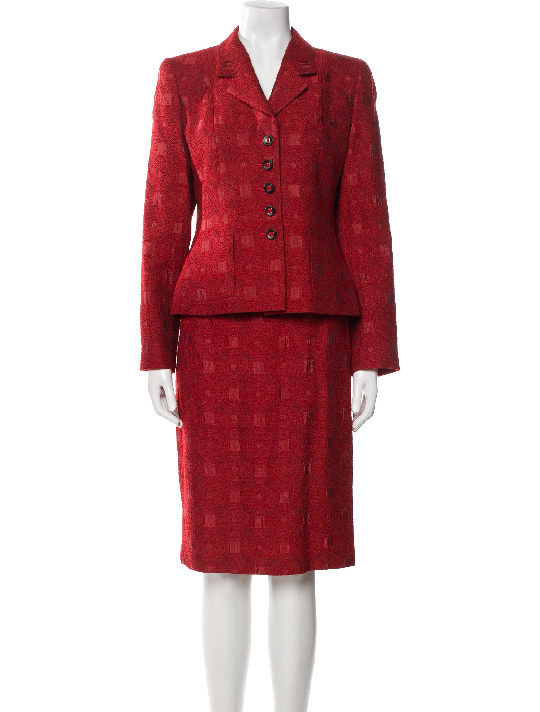 Louis Feraud Wool Skirt Suit