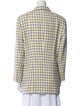 Louis Feraud Wool Plaid Print Blazer