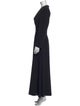 Louis Feraud Square Neckline Long Dress