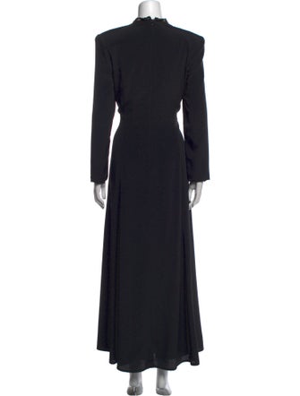 Louis Feraud Square Neckline Long Dress