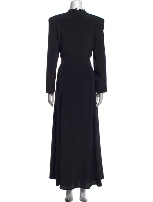 Louis Feraud Square Neckline Long Dress