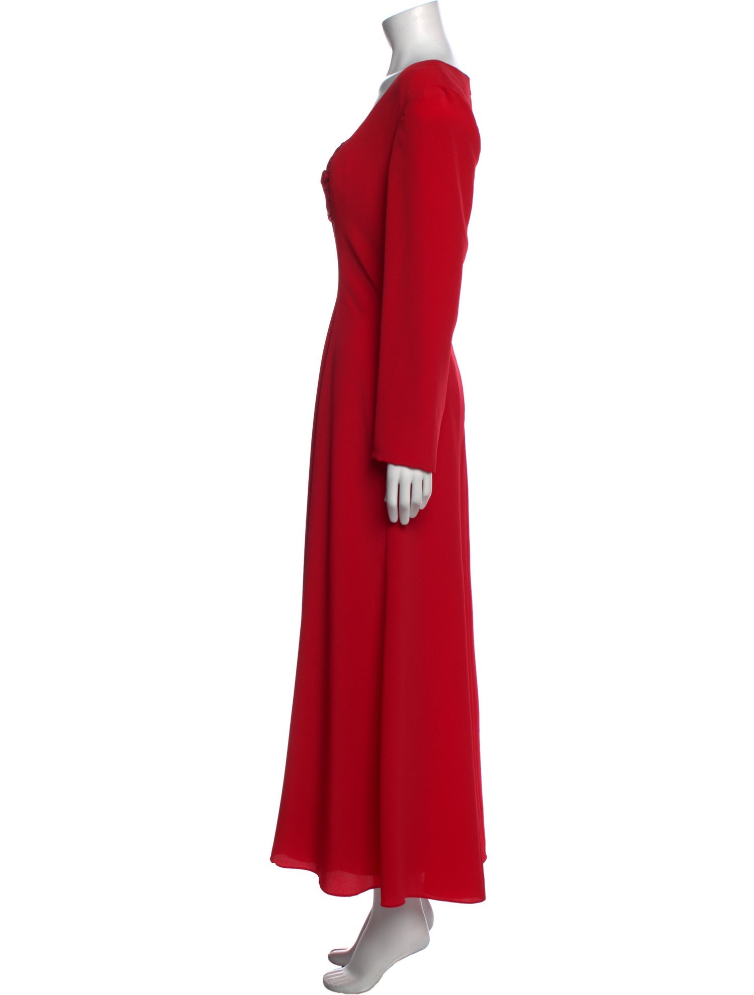 Louis Feraud Cowl Neck Long Dress