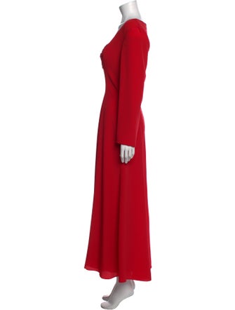 Louis Feraud Cowl Neck Long Dress