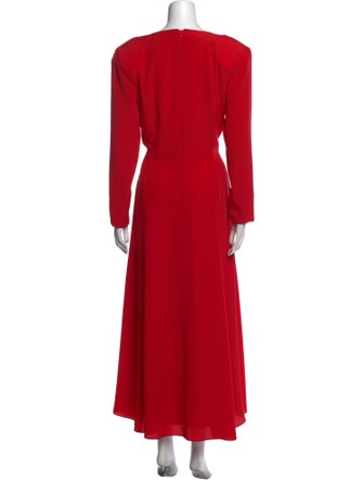 Louis Feraud Cowl Neck Long Dress