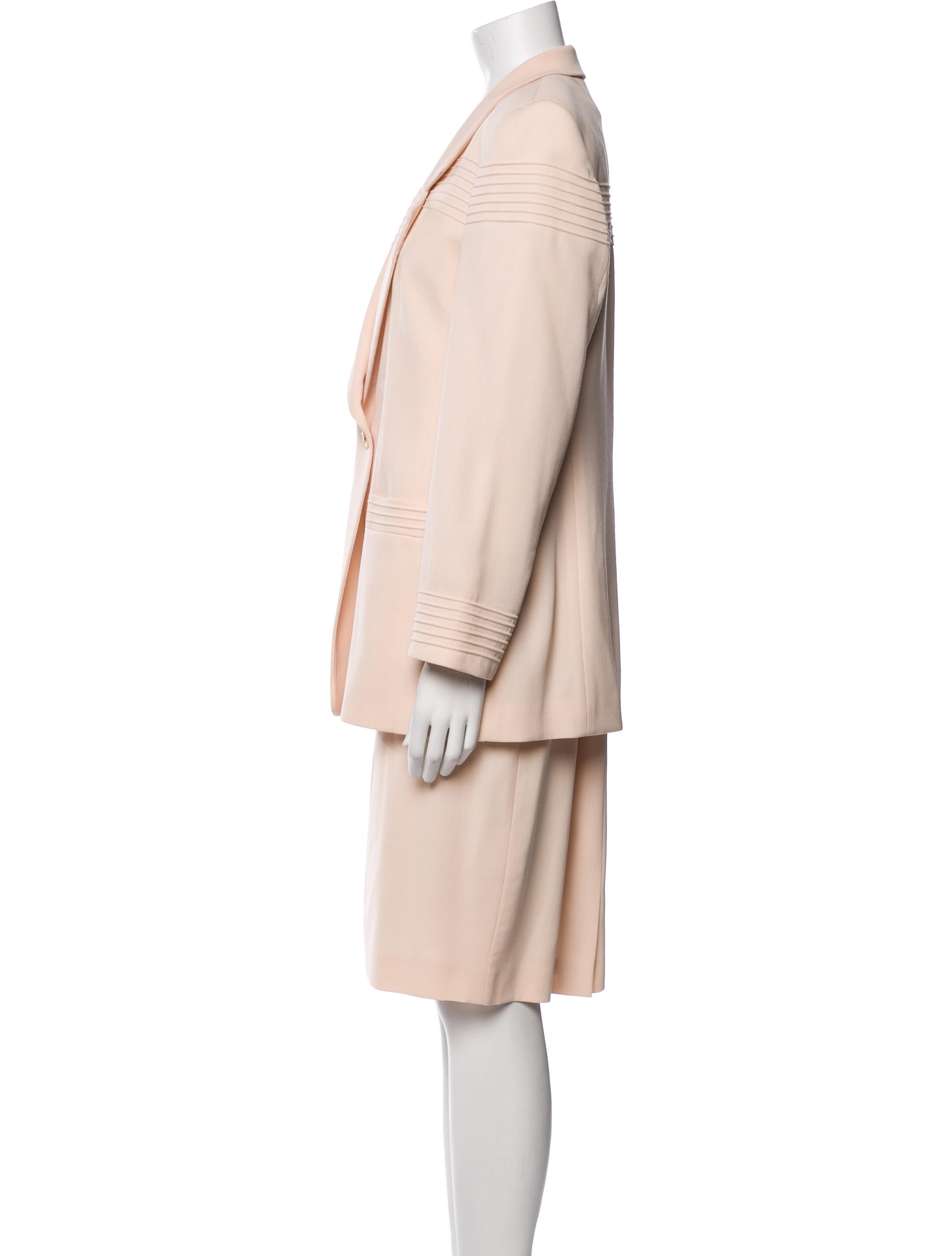 Louis Feraud Virgin Wool Skirt Suit