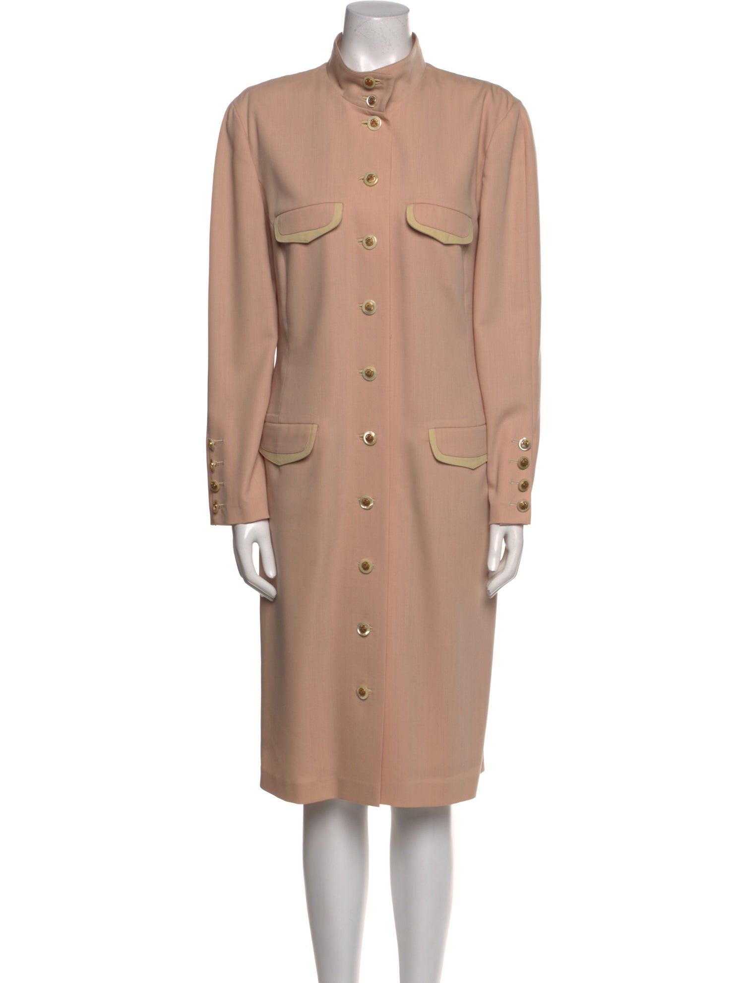 Louis Feraud Wool Knee-Length Dress