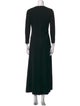 Louis Feraud Square Neckline Long Dress