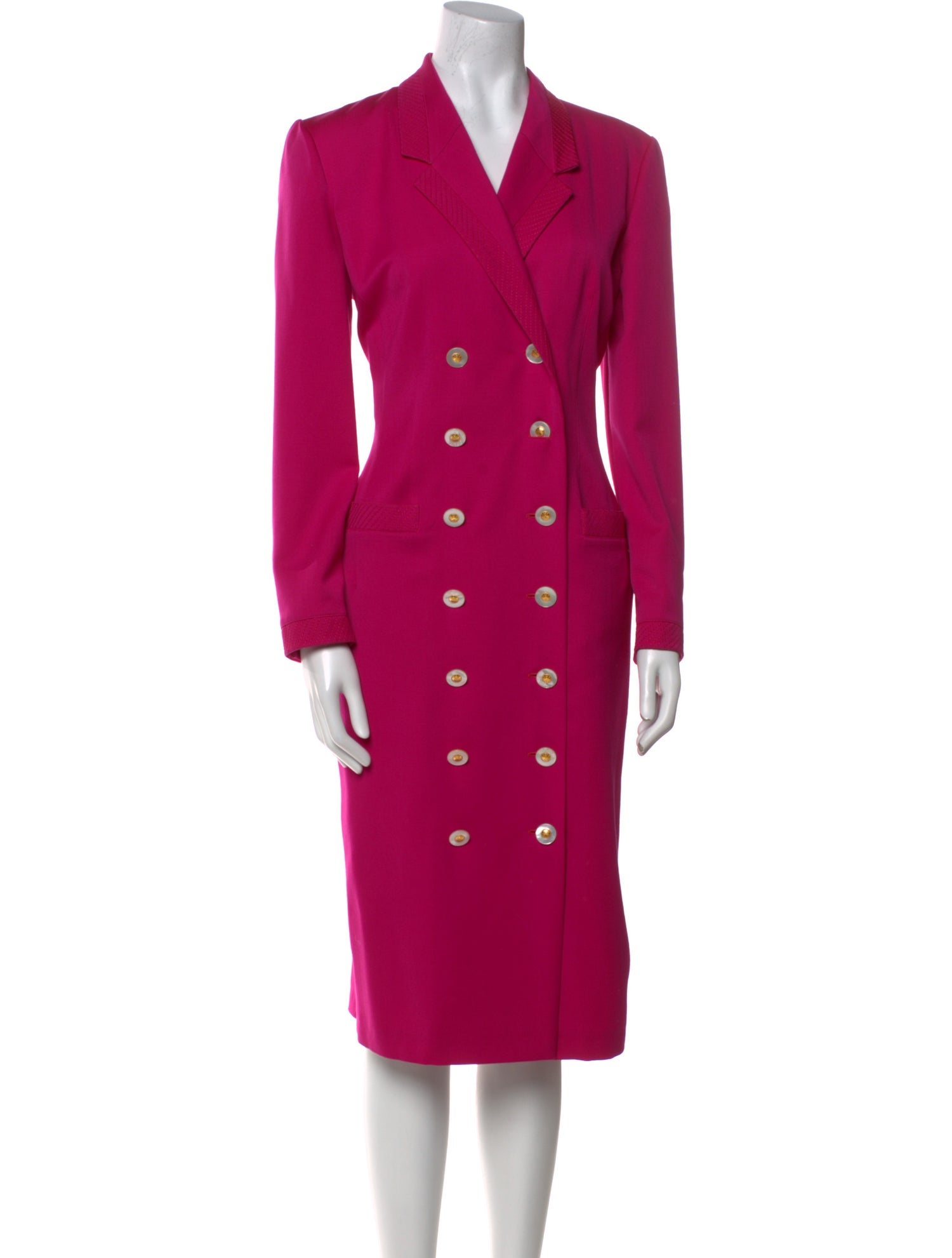 Louis Feraud Wool Midi Length Dress