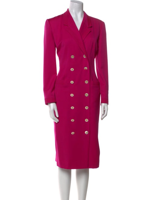 Louis Feraud Wool Midi Length Dress