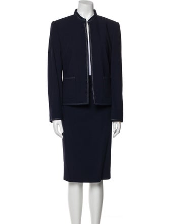 Louis Feraud Virgin Wool Skirt Set