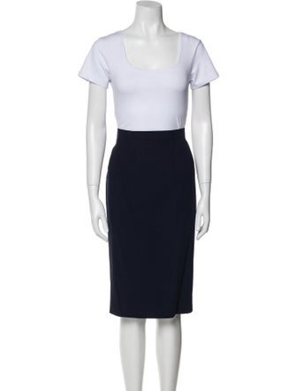 Louis Feraud Virgin Wool Skirt Set