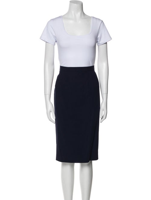 Louis Feraud Virgin Wool Skirt Set
