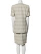 Louis Feraud Wool Striped Skirt Suit