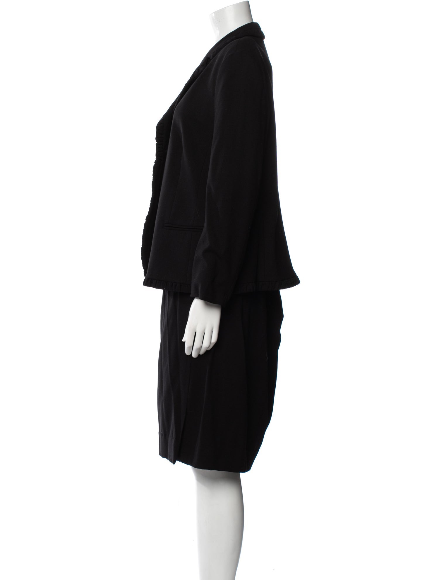 Louis Feraud Virgin Wool Skirt Set