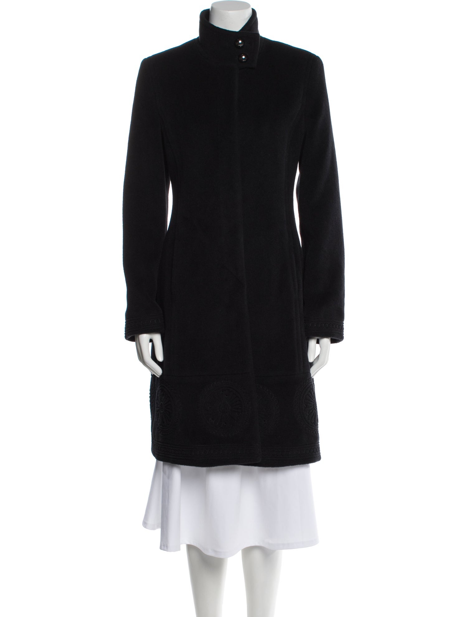 Louis Feraud Angora Faux Fur Coat