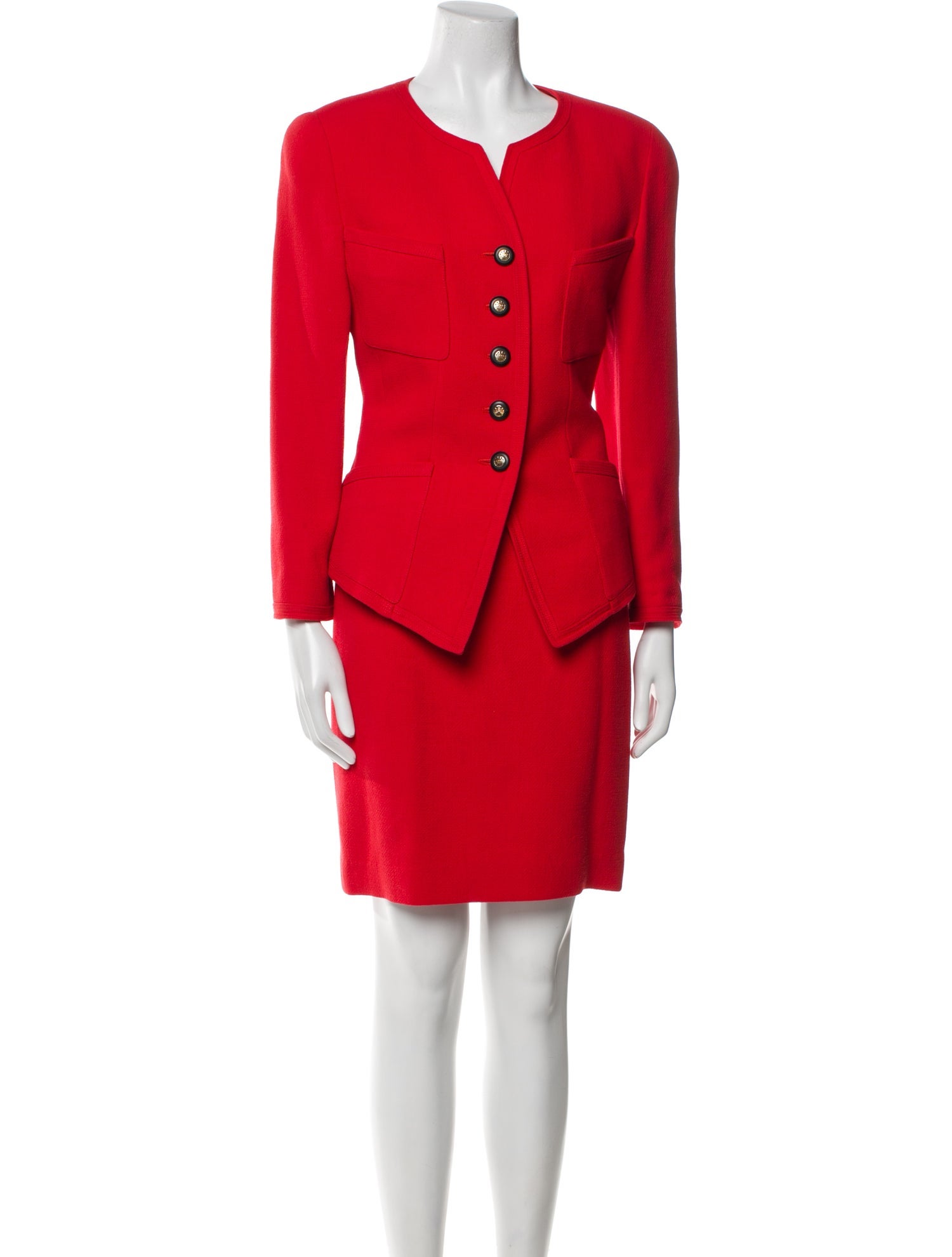 Louis Feraud Wool Skirt Suit