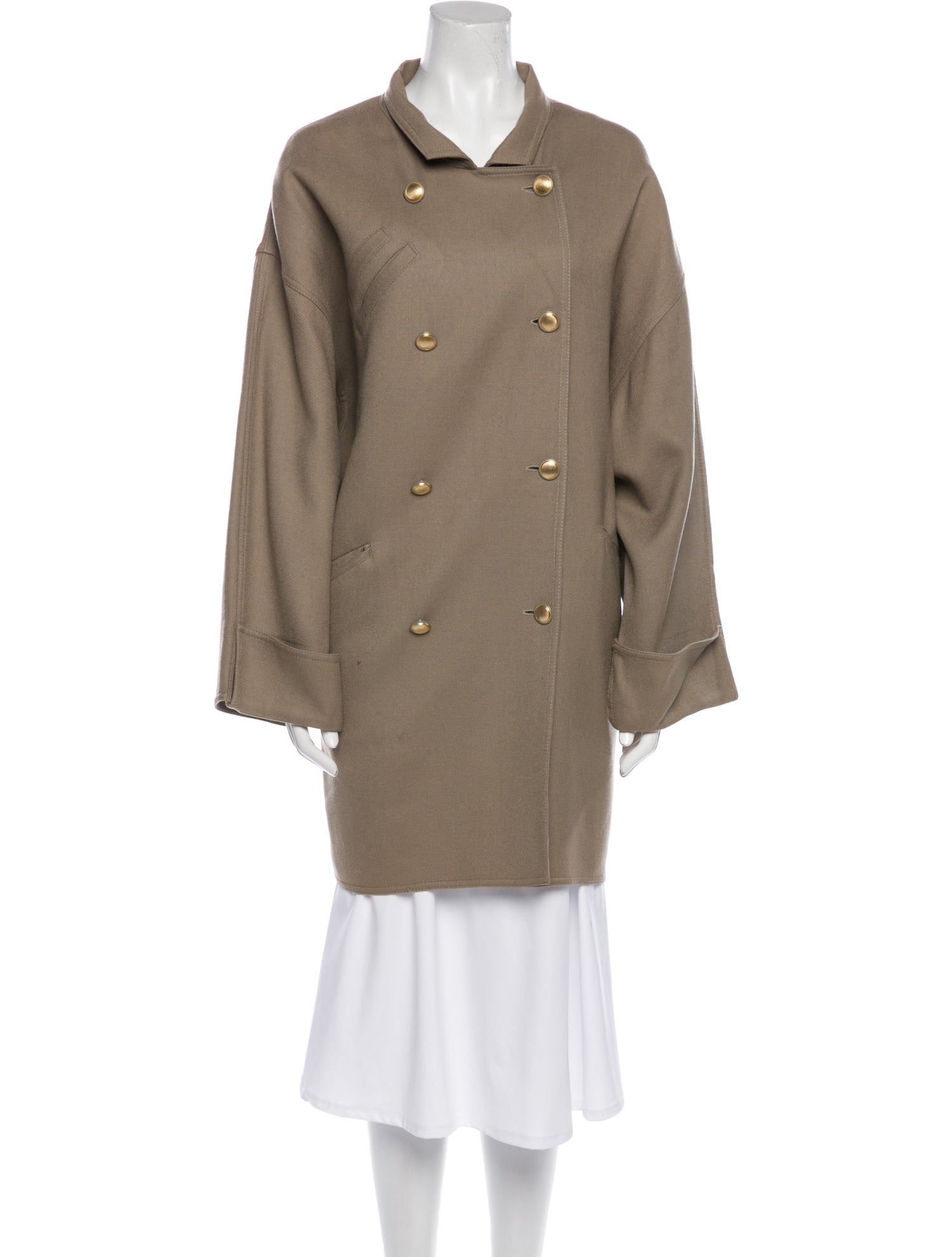 Louis Feraud Virgin Wool Peacoat