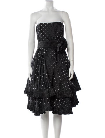 Pre-owned Louis Fèraud Silk Knee-length Dress In Gray