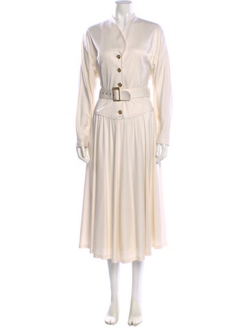 Pre-owned Louis Fèraud Midi Length Dress In Neutral