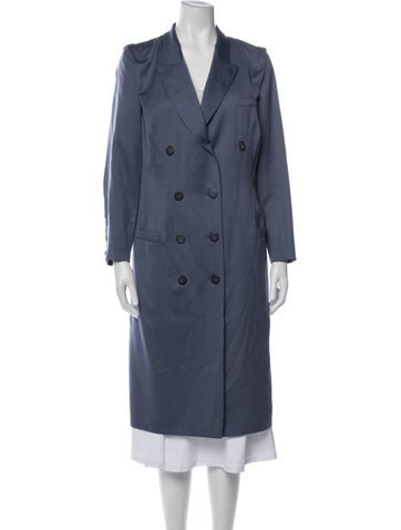 Pre-owned Louis Fèraud Virgin Wool Coat In Blue