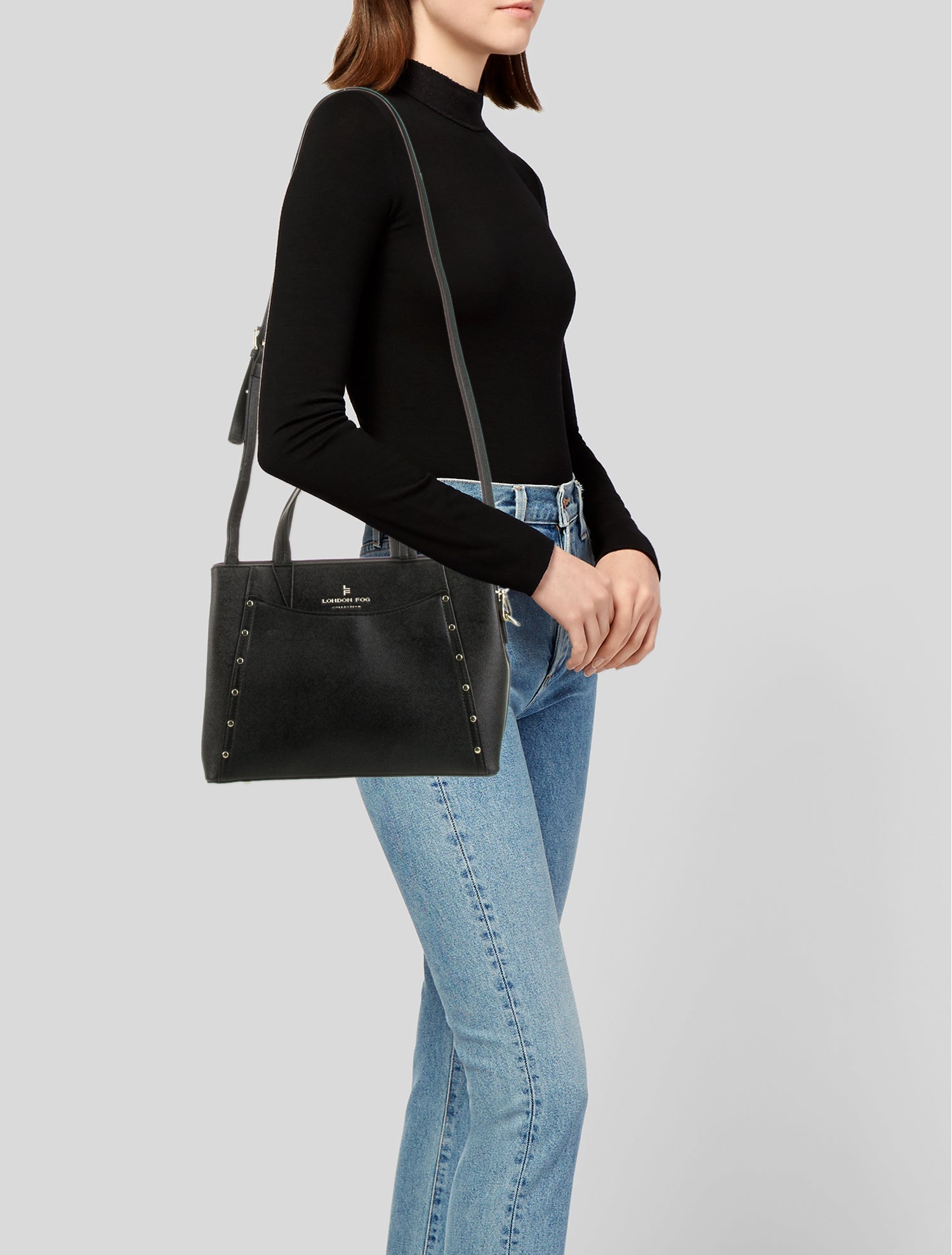 London Fog Leather Crossbody Bag w/ Tags