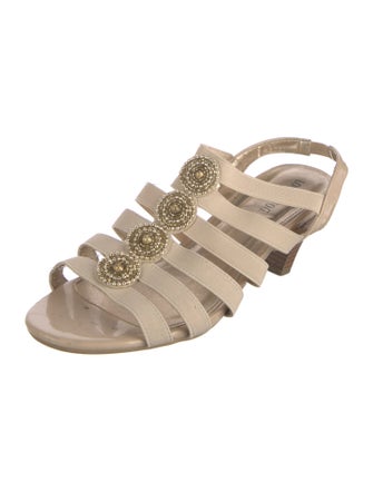 London Fog Patent Leather Gladiator Sandals