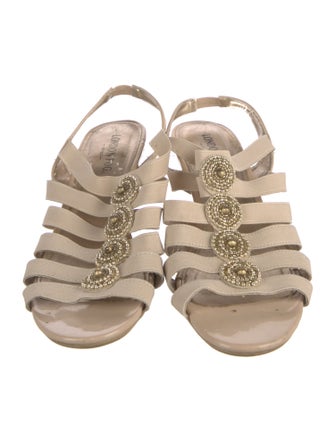 London Fog Patent Leather Gladiator Sandals