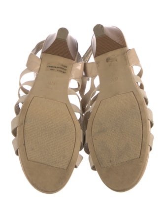 London Fog Patent Leather Gladiator Sandals