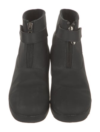 London Fog Canvas Lace-Up Boots