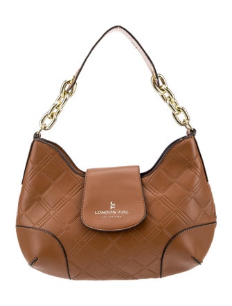 London Fog Leather Top Handle Bag