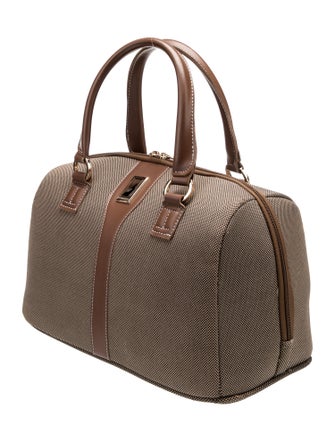 London Fog Canvas Top Handle Bag