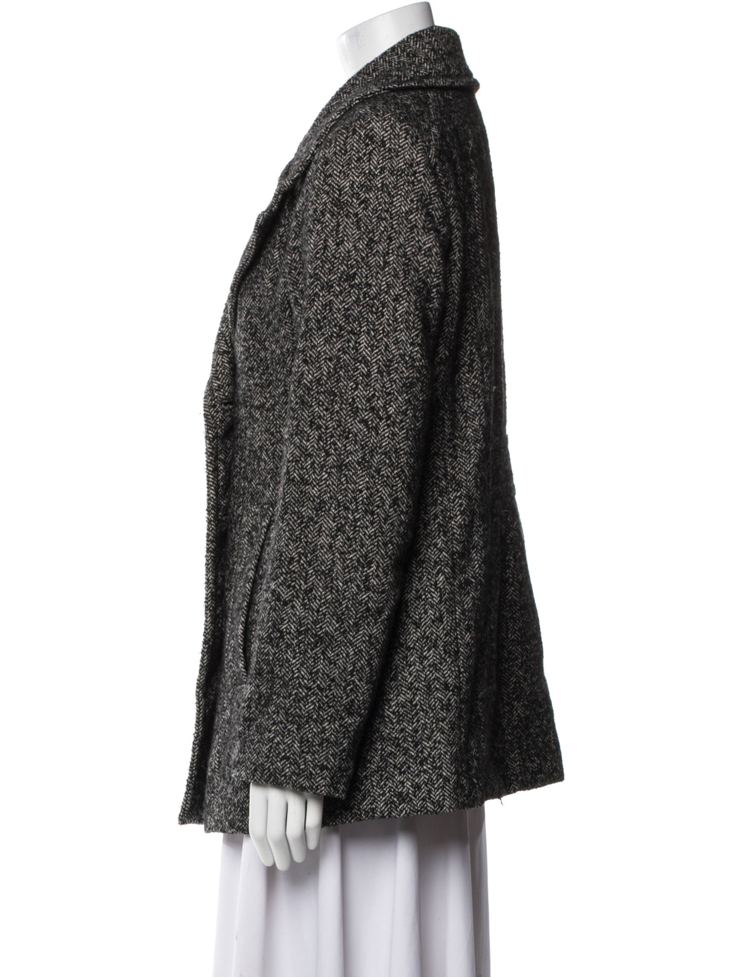London Fog Tweed Pattern Peacoat