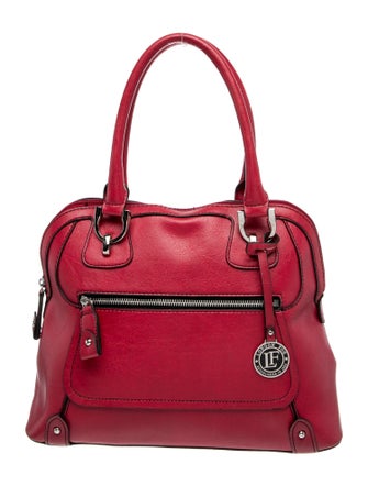 London Fog Leather Top Handle Bag