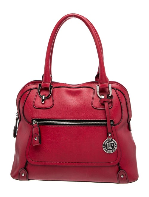 London Fog Leather Top Handle Bag