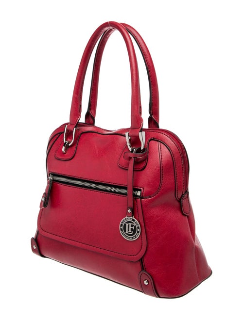 London Fog Leather Top Handle Bag