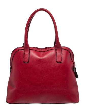London Fog Leather Top Handle Bag
