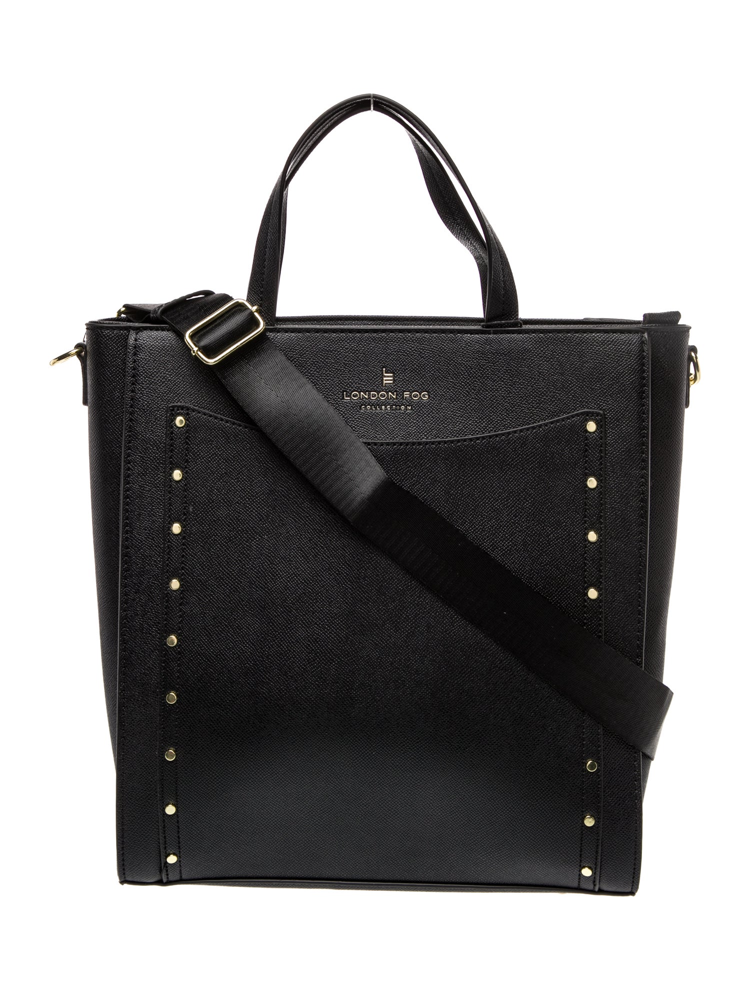 London Fog Vegetarian Leather Messenger Bag