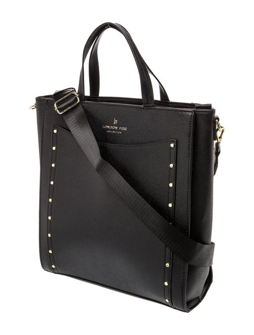 London Fog Vegetarian Leather Messenger Bag