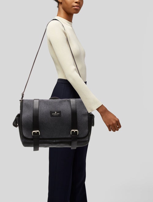 London Fog Canvas Messenger Bag