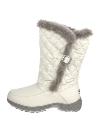 London Fog Faux Fur Trim Boots