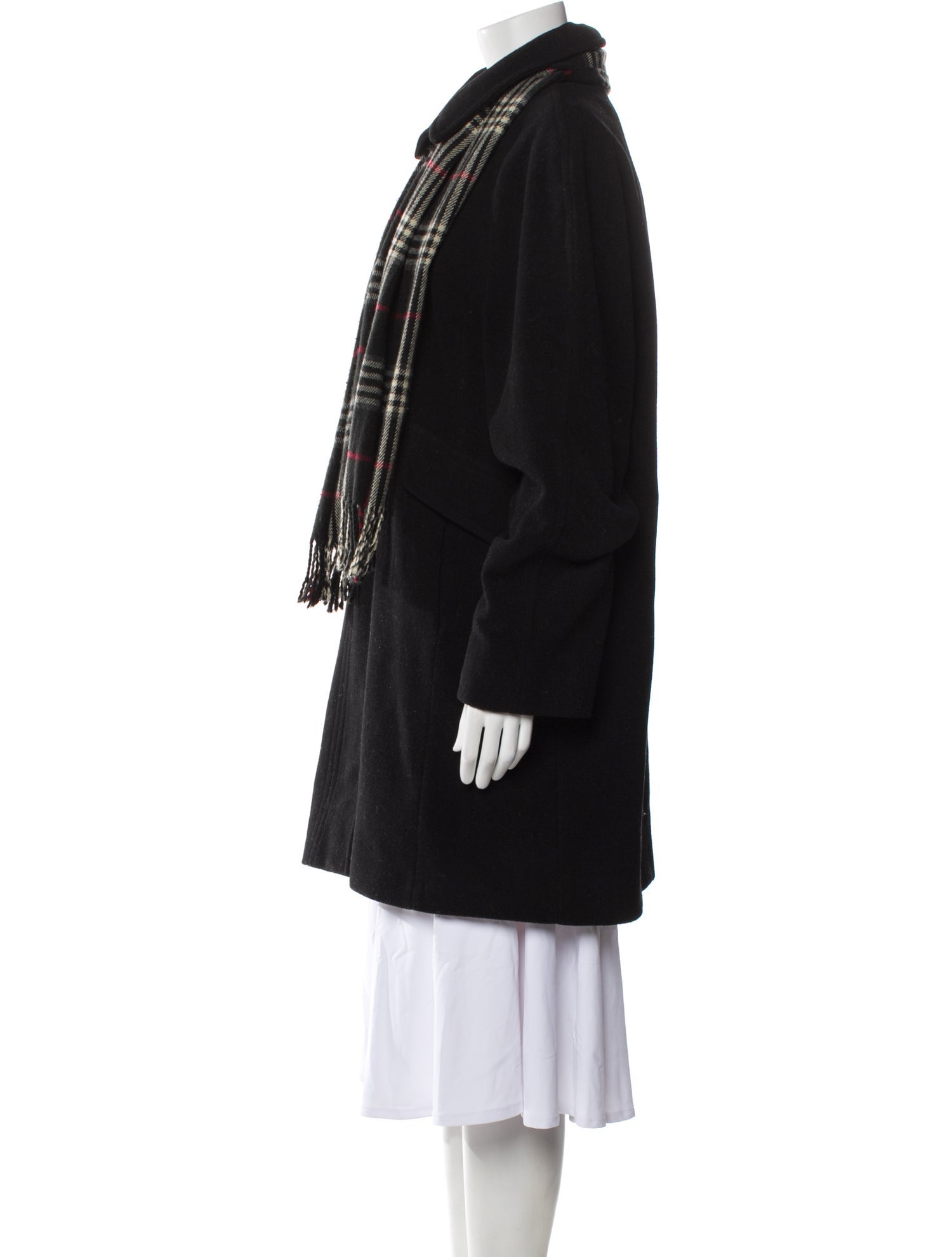 London Fog Wool Plaid Print Jacket