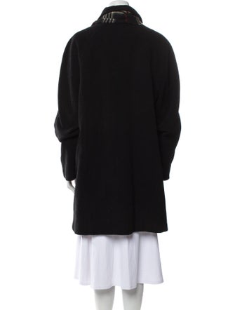 London Fog Wool Plaid Print Jacket