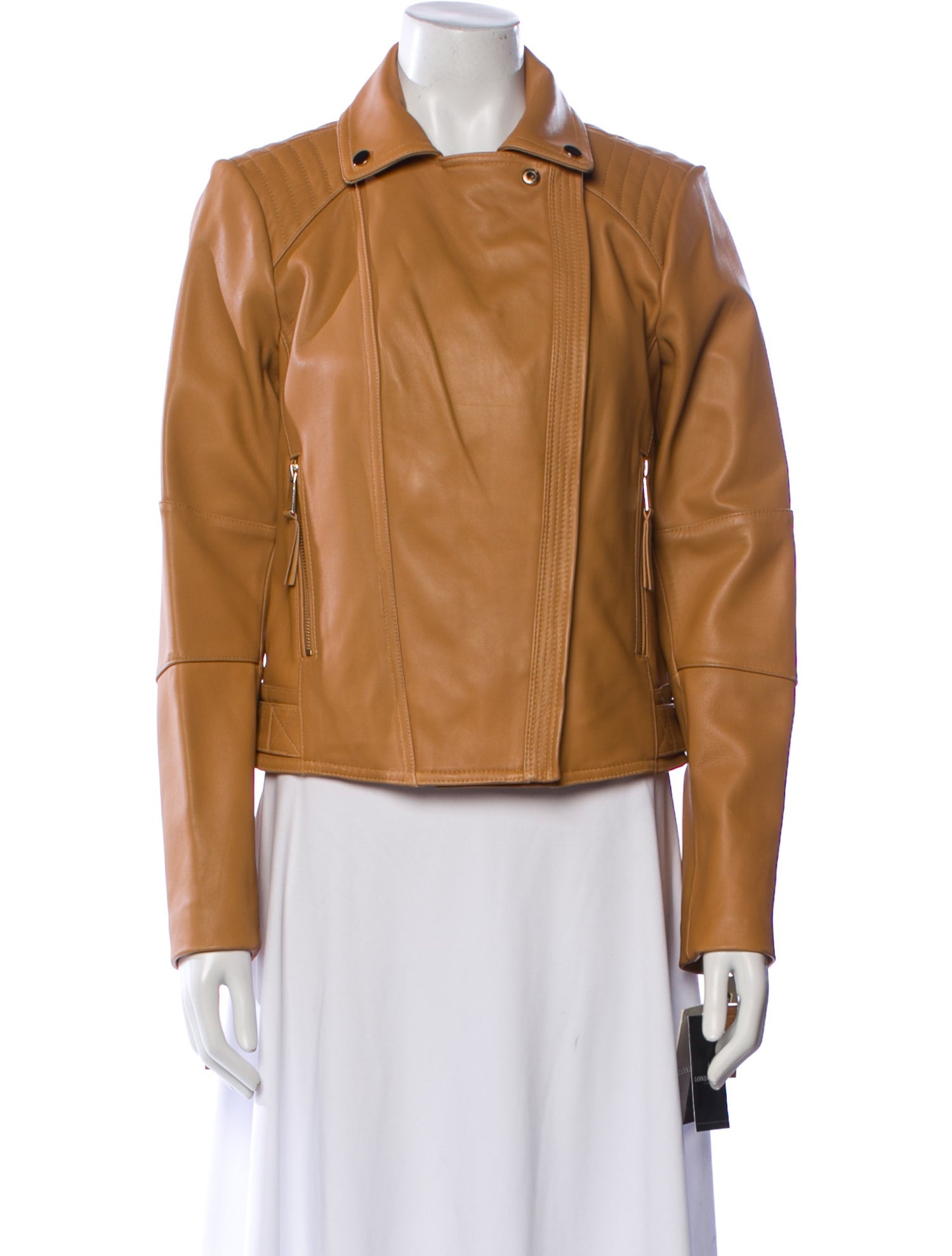 London Fog Leather Biker Jacket w/ Tags