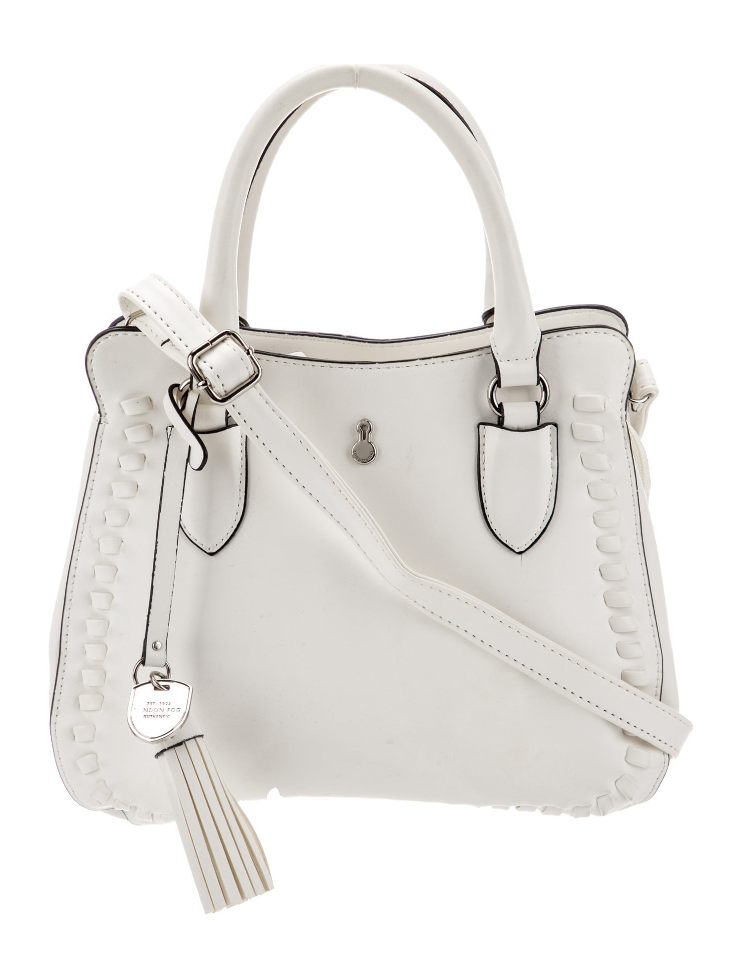 London Fog Leather Top Handle Bag