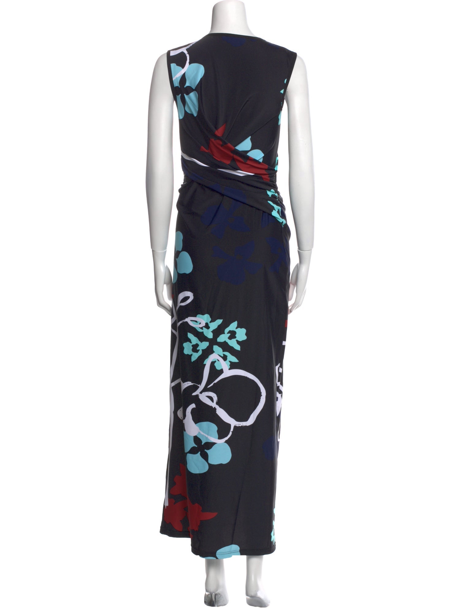 Loring Floral Print Long Dress