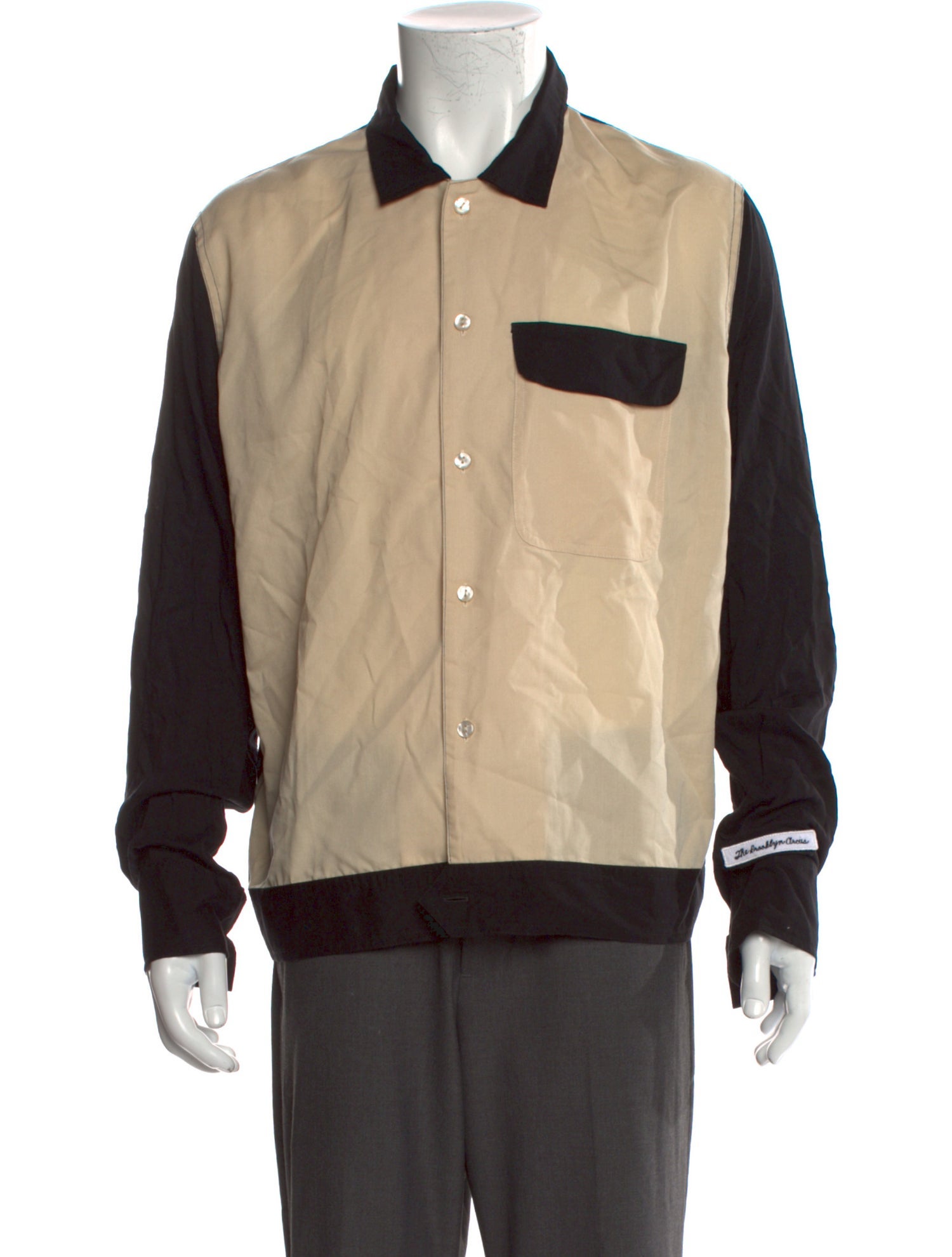 Life of Kings Colorblock Pattern Long Sleeve Shirt