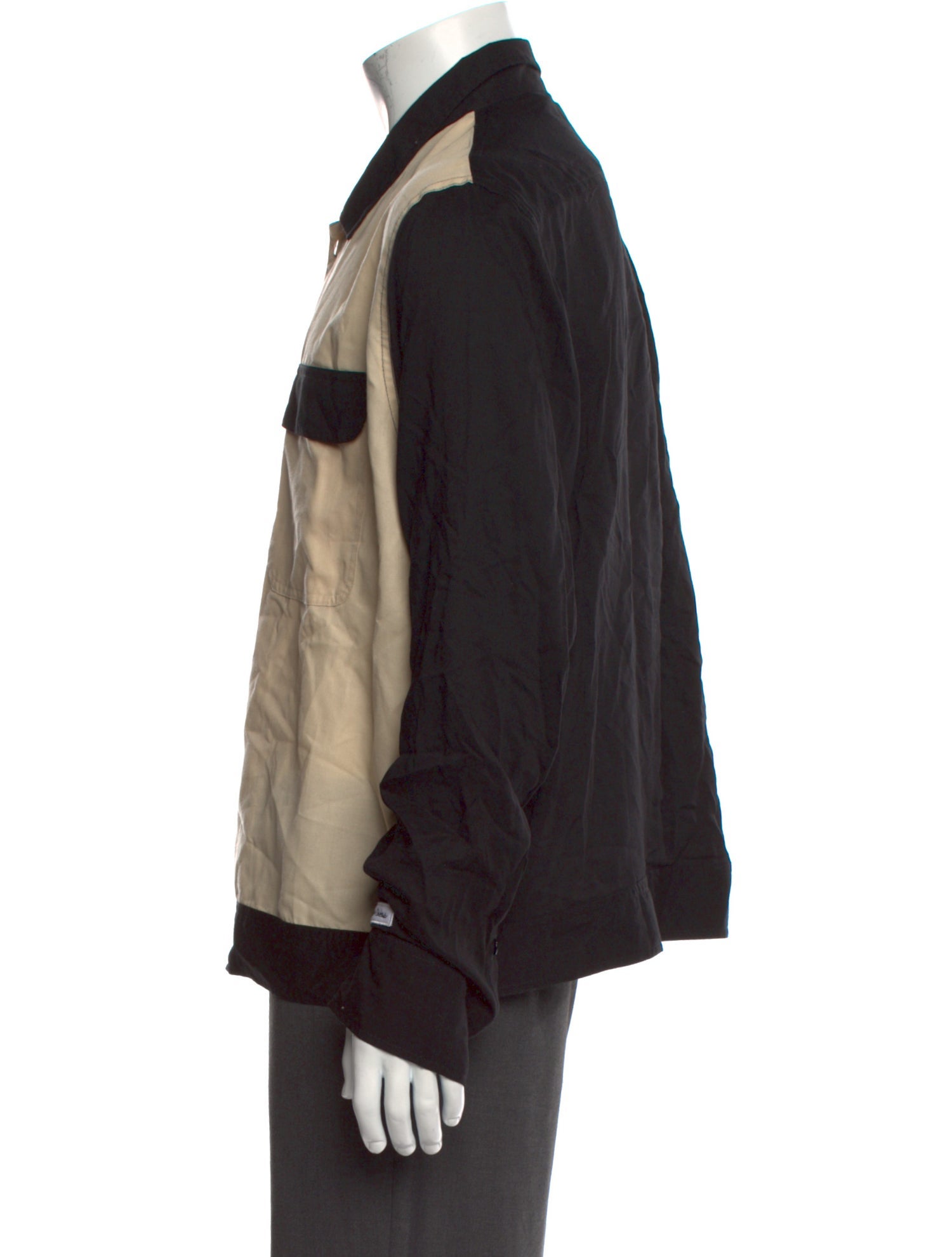 Life of Kings Colorblock Pattern Long Sleeve Shirt