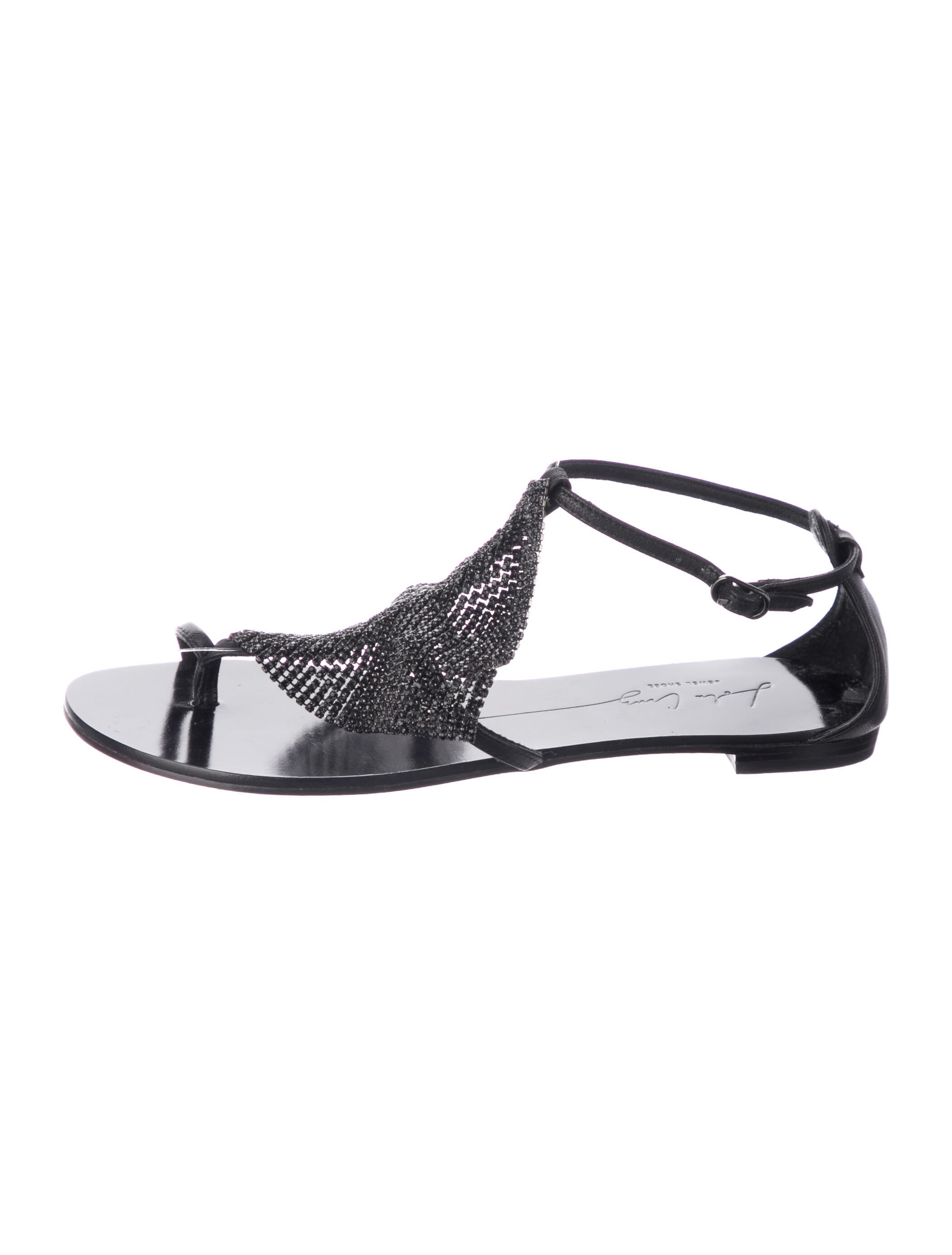 Lola Cruz Leather T-Strap Sandals