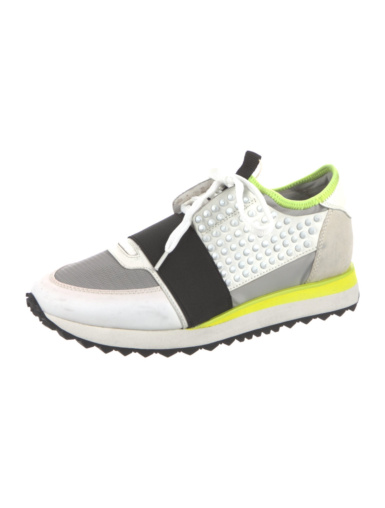 Lola Cruz Colorblock Pattern Athletic Sneakers